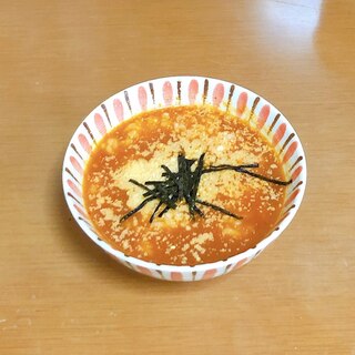 簡単⭐余ったラーメンの汁にトッピング